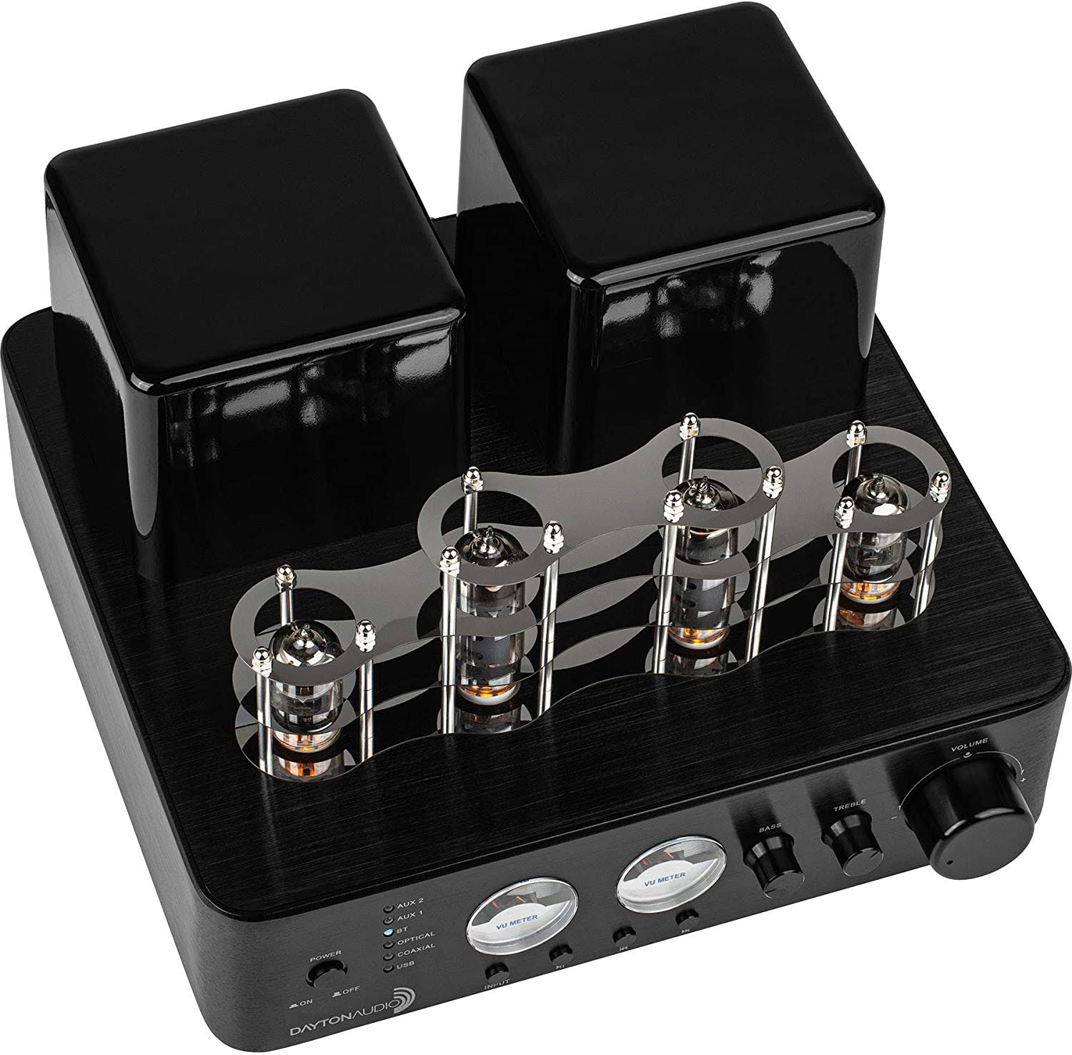 Dayton Audio HTA100BT Hybrid Stereo Tube Amplifier with Bluetooth USB AUX Phono in SUB Out 100W 2024 Best Sellers - Image 2