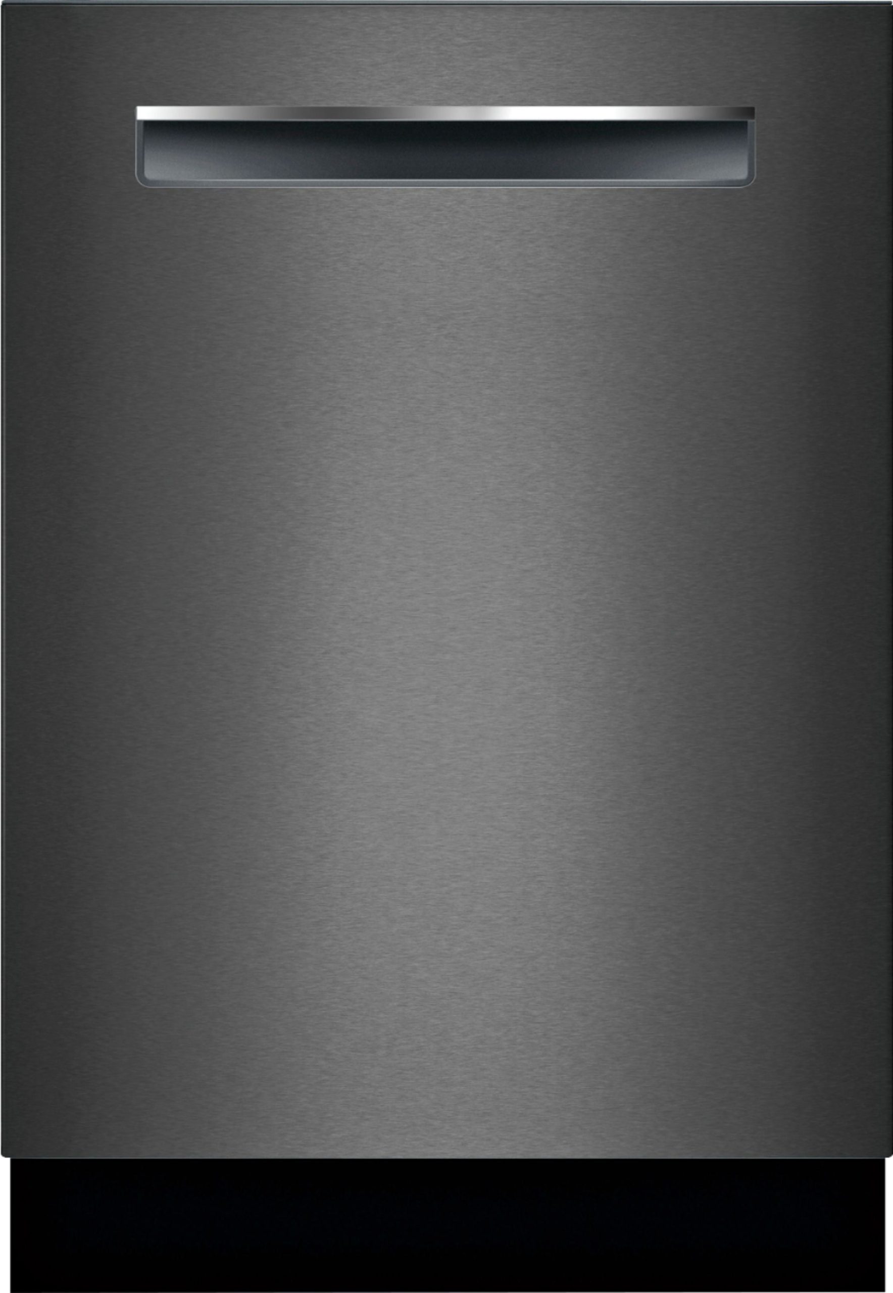 Bosch – 800 Series 24 Top Control Built-In Dishwasher with CrystalDry, Stainless Steel Tub, 3rd Rack, 42 dBa – Black stainless steel