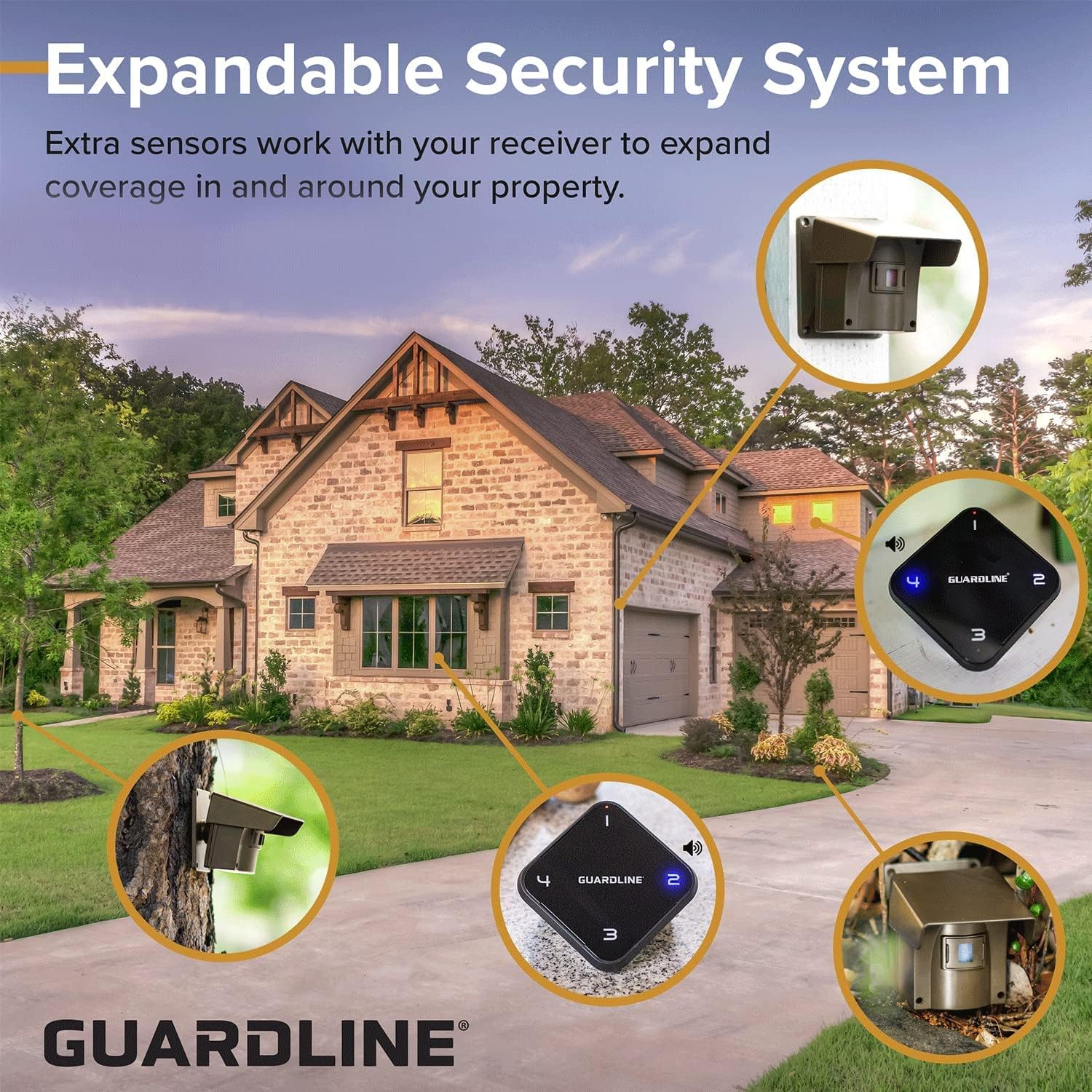 Guardline Wireless Driveway Alarm – Motion Sensor Alarm Set with 4 Sensors and 1 Receiver – 500 Foot Range – Weatherproof, Outdoor Security Alert System for Home & Property? - Image 5