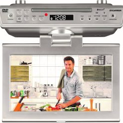 Alternative view of Sylvania SKCR2706BT-SILVER 10-inch Under-Counter Kitchen TV with CD/DVD Player and Bluetooth