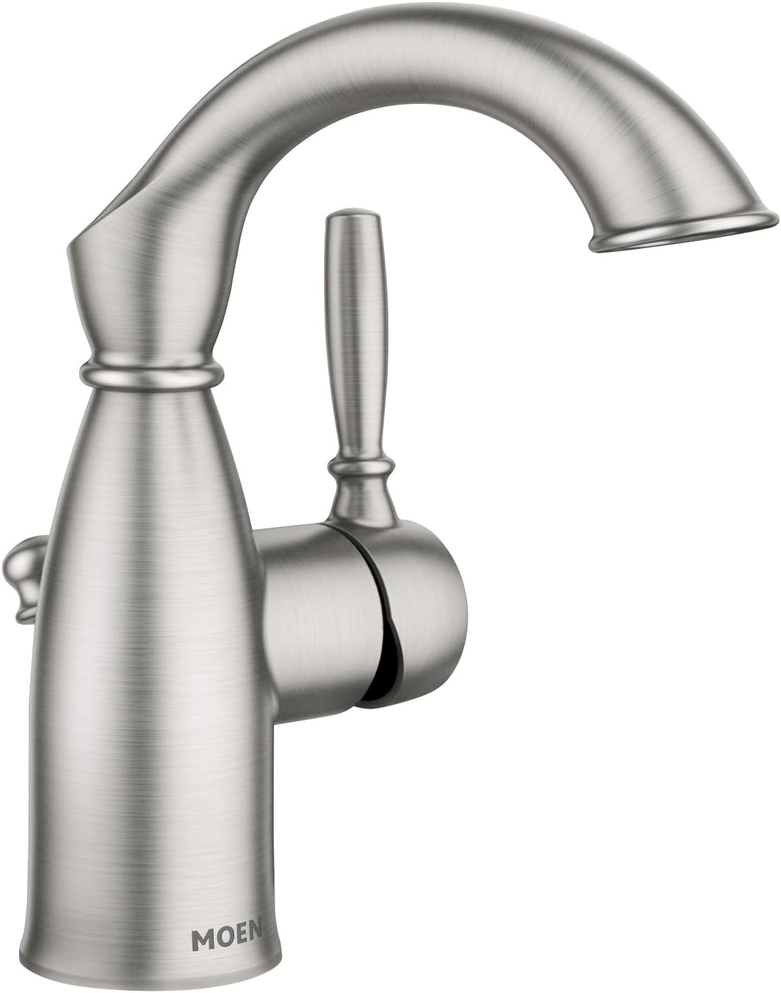 Moen 84144BRB Sarona One-Handle Single Hole Rustic Farmouse Bathroom Sink Faucet with Optional Deckplate, Mediterranean Bronze - Image 2